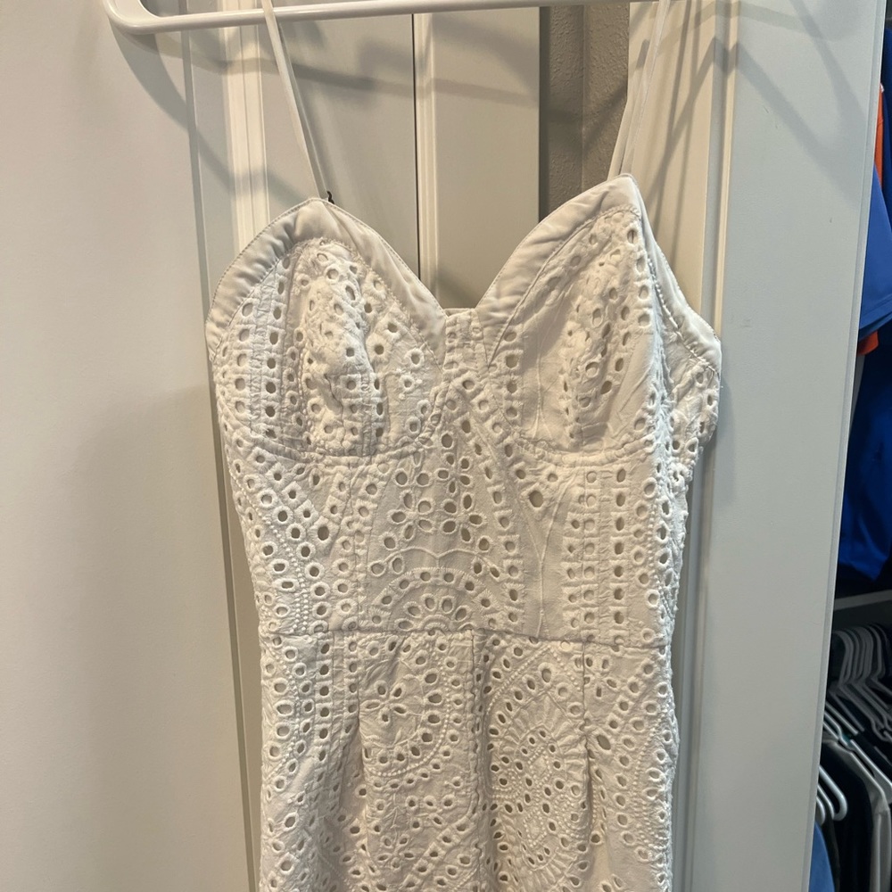 White lace romper